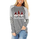 HHOP Weihnachten Tshirt Damen Oversize Hemd Chiffon mia Moda Damen grüne Bluse Damen Langarm Mein konto anzeigen rechnung soxxcs Damen Langarmshirt Top