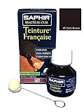 Saphir Lederfarbe Glatt & Velour, dunkelb