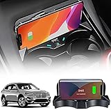 Kompatibel mit BMW X1/X2 2016 2017 2018 2019 2020 2021 Mittelkonsolen-Zubehörteil, 15W Qi Schnelllade-Ladegerät für Telefon mit QC3.0 USB-Wireless-Autoladeg