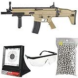 komplettes pack Airsoft-Cybergun Fn Scar L Wildnis-Feder gefedert/Spring/Aufladung Handbuch (0,5 Joule)-mit Zubehö