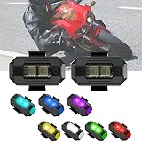 ZAQWS 7 Farben Led Blitzlichter USB Aufladung, 2 Stück Motorrad Fahrradblitz, Einstellbare Drohnen Blitzlichter Antikollisionsbeleuchtung Nachtlichter Für Dirt Bikes Boote Drohnen F