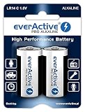 everActive C Batterien 12er Pack, Pro Alkaline, Baby LR14 R14 1.5V, höchster Leistung, 10 Jahre Haltbarkeit, 12 Stück – Blisterk