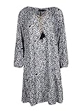 Zwillingsherz Sommerkleid im Paisley Design – Hochwertiges Abendkleid für Damen Frauen Mädchen - Freizeitkleid Cocktailkleid Strandkleid - Locker luftig – Perfekt für Frühling Sommer Herbst - Navy