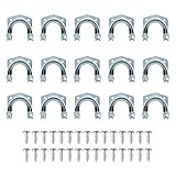 15 Stück Garage Wandhaken Werkzeug Aufhänger Haken Set Lagerung Haken Halter mit Schrauben für Lager, Garten, Schupp