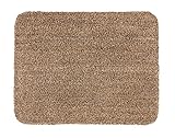 ASTRA waschbarer Fußabstreifer Baumwolle – saugstarke Fußmatte Entra – rutschfeste Matte – (90 x 150 cm – beige)