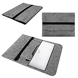 UC-Express Laptop Tasche Sleeve Hülle für Odys Fusion Win 12 - Prime Win 12 - Unity Win 12 Pro - Winpad 12 Notebook Netbook Case aus Filz in Grau von NAUCI