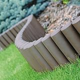 Prosperplast Palisade 2,7 m Beetumrandung Rasenkante Randstein Kantenstein, braun, 31 x 28 x 26,6 cm, IPAL5-R222