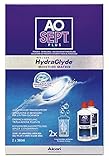 Aosept Plus mit Hydraglyde Kontaktlinsen-Pflegemittel, Vorratspackung, 360 ml (2er Pack)