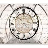 murando Fototapete Uhr Vintage 300x210 cm Vlies Tapeten Wandtapete XXL Moderne Wanddeko Design Wand Dekoration Wohnzimmer Schlafzimmer Büro Flur Flur Zeit Retro 10110901-38