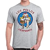 Men T-Shirt Funny Los Pollos Hermanos Graphic Tee Shirt Cotton Short Sleeve Top