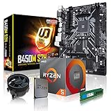 dcl24.de PC Aufrüstkit [11775] AMD 5-3600X 6x3.8 GHz - 16GB DDR4, B450 Mainboard Bundle Kit, ohne onBoard Grafik, eigenständige Grafikkarte notwendig