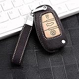 RFGOO Leder Autoschlüsseletui für Audi a3 8p 8v a4 b7 b8 b5 b9 a1 a5 q7 q5 a6 4f c6 c5 c7 c4 tt q3 s3 a7 a8 c4 tt 8