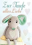 Karte zur Taufe Mini-Card - Maus, Glimmer - 5,2 x 7,4