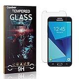 Conber [4 Stück] Displayschutzfolie kompatibel mit Samsung Galaxy J7 Prime/Galaxy On 7, Panzerglas Schutzfolie für Samsung Galaxy J7 Prime/Galaxy On 7 [9H Härte][Hüllenfreundlich]