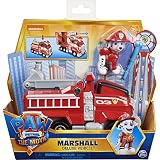 Paw Patrol Marshalls Deluxe Basis Fahrzeug aus dem Kinofilm mit Hundefigur, Spielzeugauto, ab 3 J