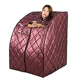 AZYVv Saunakabine Dampfsauna Sauna Für Zuhause Gartensaunas Infrarotsauna Sauna Bausatz Mit Drahtloser Fernbedienung Tragbare Faltbare Saunazelt Für Das Spa Familie Verwendung Im Innenb