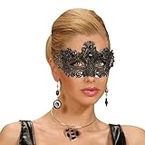 Amakando Gothic Maske - Gold - Venedigmaske Halbmaske Karneval Ballmaske Damen Venedig Masken für Maskenball Edle venezianische Augenmask