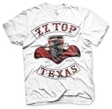 ZZ-Top Offizielles Lizenzprodukt Texas 1962 Herren T-Shirt (Weiß), X-Larg