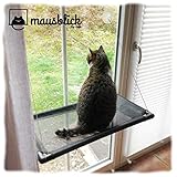 riijk Fenster Katzenhängematte für Katzen bis 23 kg | extra Stabiler Fensterliegeplatz für Katzen | Katzen Fensterliege | Katzenliege Fenster Platz | für große F