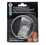 Set 10 Meter Styropor Schneidedraht 0,5mm Plus 20 Ösen Heißschneidedrahtset Heizdraht WDVS XPS