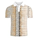 WZXHNYYZYQ Herren FrüHling Sommer Mode Strand Herren Kurzarm Lose GroßE GrößE Reise Druck H