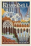 Kunstdruck Poster 50x70cm Kein Rahmen Bruchtal See Middle Earth LOTR und Picture Print Modern Family Bedroom D