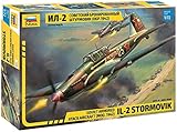 Zvezda 500787279 500787279-1:72 Ilyushin IL-2 „Stormovik“ mod. 1942-Plastikbausatz-Modellbausatz-Zusammenbauen-Bausatz-für Einsteiger-detailliert, Camouflag