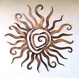 kh Teile Wanddeko Sonne Spirale Wandbild Innen Außen Garten Geschenk Idee Wandschmuck Wand Deko 3D Echt H