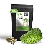 Graviola EXTRAKT | 120 KAPSELN 400mg | ohne Zusatzstoffe und laborgeprüft | Stachelanone extract powder | hochdosiert naturrein 100% vegan & in Deutschland hergestellt (Kapseln 120)