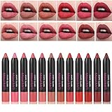 12Pcs / Kit Matte Colors Lippenstift Kits Long Lasting Lippenstift Set Nutritious Velvet Matte Langlebige Lippenstift Tint Nude Make Up S