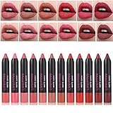 12Pcs / Kit Matte Colors Lippenstift Kits Long Lasting Lippenstift Set Nutritious Velvet Matte Langlebige Lippenstift Tint Nude Make Up S