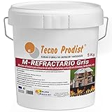 Tecno Prodist Schamottemörtel (5 kg), grau, speziell für Schamottsteine und Putze in Bereichen mit hohen Temperaturen wie Grills, Ö