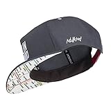 Nebelkind Snapback Cap Berlin Netzplan Patch Kappe Grau Größenverstellbar Unisex One S