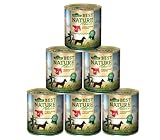 Dehner Best Nature Hundefutter Adult, Rind und Pute mit Karotten, 6 x 800 g (4.8 kg)