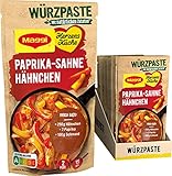 Maggi Herzensküche Paprika-Sahne-Hähnchen, Würzpaste für Paprika-Sahne Gerichte, Vegan, 11er Pack (11 x 65g)