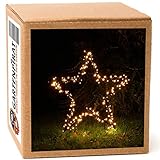 Weihnachtsstern Ø 90 cm mit 225 LED beleuchtet Gartenstern von Gartenpirat®