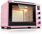 Smart Ofen ，Elektrischer Mini-Ofen Mit Kochplatte Haushalt Backen Kuchenofen 40L Haushalt Automatischer Mini-Ofen Led-Display Konvektion Arbeitsplatte Toaster-Ofen Nü