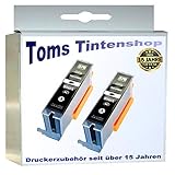 2 Patronen schwarz für Canon Pixma PGI-570 PGBK MG 5750 5751 5752 5753 6850 6853