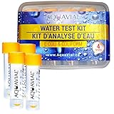 AquaVial Wassertest Schnelltest für Trinkwasser, 4er-Pack auf E.coli bzw. Coliforme Bakterien Nachweis | Hochempfindlicher Wasserqualität-Tester für Brunnen- und Leitungswasser fü
