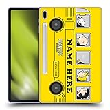 Head Case Designs Offizielle Personalisierte Individuelle Peanuts Gelber Bus Kunst Soft Gel Handyhülle Hülle kompatibel mit Samsung Galaxy Tab S7 FE