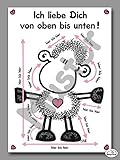 Sheepworld - 50433 - Postkarte, Schaf, Nr. 25, Ich Liebe Dich von oben bis unten, Papp