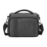 BAGSMART Kameratasche Spiegelreflex DSLR SLR Fototasche für Spiegelreflexkamera Systemkamera Objektive Zubehör mit Regenschutzhülle G