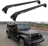 2 StüCk DachträGer Crossbar für Jeep Wrangler JK JL Unlimited 2007-2020, Aluminium AutodachträGer QuerträGer TragfäHigkeit ​GepäCkträGer Ersatz FahrraddachträGer FüR Reisen Und Camping