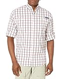 Columbia Super Tamiami Langarmshirt für Herren, Herren, Super Tamiami Long Sleeve Shirt, Collegiate Navy Plaid, Larg