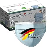 Medizinische Op Masken MADE IN GERMANY Typ IIR CE Zertifiziert DIN EN 14683 40 Stück Mundschutz Masken Einwegmaske Gesichtsmaske Schutzmask
