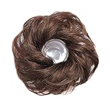 Dame Curly Synthetic Hair Extension Pferdeschwanz Inhaber Brötchen Haarteil Scrunchie Geschenk kreativ und nützlichLanglebiges Desig