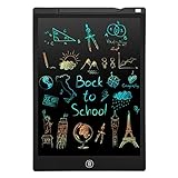 PINKCAT LCD Schreibtafel, 12 Zoll Bunte Bildschirm Schreibtablett, löschbarem Handschrift Block, Wiederholtes Schreiben Und Zeichnen für Mädchen & Jungen Geschenk