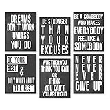 Think! Designs inspirierendes Wandbild mit Zitat, positive Affirmation, Motivations-Wandkunst, Bilder, lustige Büro-Wand-Dekoration, Kunst für Wohnzimmer, Schlafzimmer, Wände, Büro Kunst 8x10 Office1