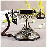 HKAFD Telefon Dekor Modell Home Schreibtisch Dekoration Europäische antike Tuch Seil Telefon Retro Home Office Classic Button Festnetzharzprägung