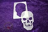 Profi Airbrush Schablone für Schädel - Totenköpfe - Skull'